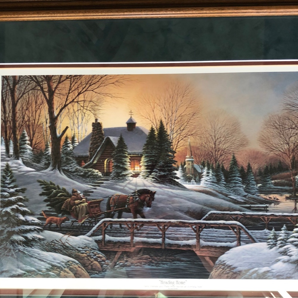- Terry Redlin Print “Heading Home” 20.5”x26.5”